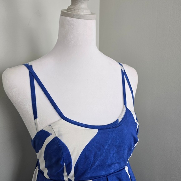 Anthropologie Womens Artsy Printed Babydoll Smock Maxi Dress XXS Vacation Resort - Picture 4 of 16